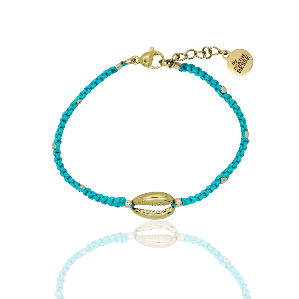 BRACELET COQUILLAGE DOREì-TURQUOISE RETOUCHE (1)